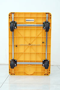 Troli Platform Baja Lipat Tugas Berat dengan Roda Putar Kapasitas 1000lbs untuk Penggunaan Penyimpanan Kantor Gudang - Product Image 4