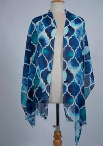 Bufanda de Lujo para Mujer, Mezcla de Seda y Modal, Estampado Digital, Suave y Ligera, Elegante, Chal de Moda, Accesorios con Estilo - Product Image 3