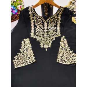 Conjuntos de diseñador para mujer, traje bordado con secuencia, parte inferior y Dupatta - Product Image 2