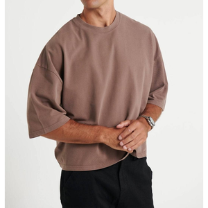 2026 Casual Front High Quality Regular Fit <b>Printed</b> T-Shirts Bottom Cropped Seamless 100% Polyester Oversize Eco-Friendly - Product Image 2