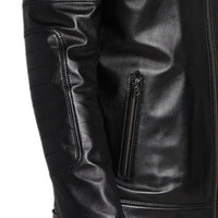 Veste en cuir véritable pour homme, design personnalisé, vente en gros, vêtements décontractés, quantité en gros, couleur unie, respirante, pour l'hiver