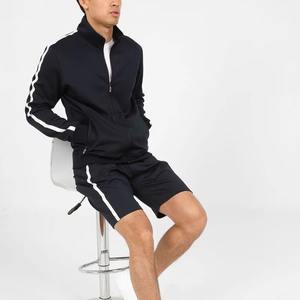 Conjunto de Chaqueta Cortavientos y Pantalones Cortos Personalizables con Logotipo y Tallas Grandes para Hombre, Verano, Dos Piezas, Poliéster/Nailon - Product Image 2