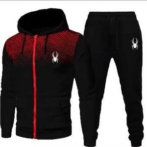 Conjunto Deportivo Unisex con Estampado, Talla Grande, Sudadera con Cremallera y Pantalones de Chándal, Ropa Deportiva Informal para Gimnasio - Product Image 2