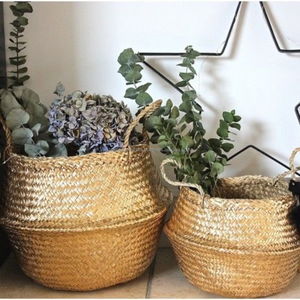 Handcrafted Seagrass <b>Belly</b> <b>Basket</b> Bulk Orders Wholesale Sustainable Storage <b>Basket</b> for Hotel Resort Home Decor from Vietnam - Product Image 3