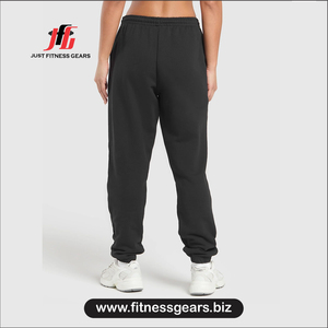 กางเกงฟลีซผู้หญิง JUST FITNESS GEARS เอวกลาง ทรงหลวม ความยาวเต็มตัว สีพื้น สวมใส่สบายๆ สำหรับฤดูใบไม้ร่วง - Product Image 2