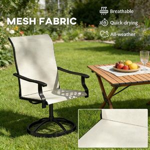 Sedie da Giardino 2 Pezzi Sedie da Pranzo per Esterni Nessuna Spedizione nei Giorni Feriali - Product Image 6