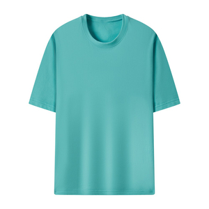 Camisetas culturales de algodón puro con diseño de logotipo personalizado OEM, camisetas publicitarias con impresión de logotipo, camisetas de trabajo con cuello redondo. - Product Image 4