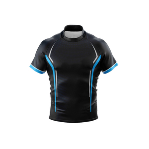 Wholesale High Quality Men Rugby Jersey Team <b>Set</b> Breathable Polyester/Cotton Customized Printed Sublimation Quick Dry Plus Size - Product Image 3
