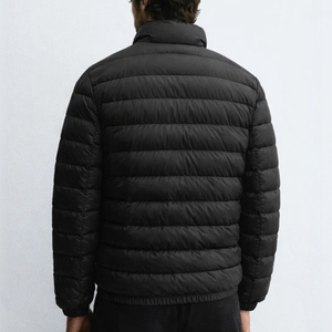 OEM Custom Men Plus Size <b>Winter</b> Quilted <b>Jacket</b> <b>Waterproof</b> Windbreaker Zipper Hoodie Embroidered Casual Snow Wear puffer hiking - Product Image 2