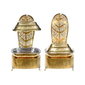 โรงแรม ร้านอาหาร บุฟเฟ่ต์ ถาดอุ่นอาหารแบบกำหนดขนาดได้ ถาดอุ่นอาหารสแตนเลสสีทอง สำหรับขายจากอินเดีย - Product Image 3