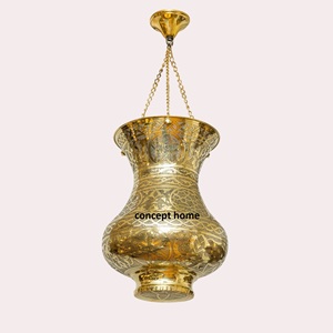 Lámpara colgante marroquí moderna, pantalla de lámpara colgante marroquí, lámpara de techo de latón, lámpara colgante, candelabro de mosaico - Product Image 4