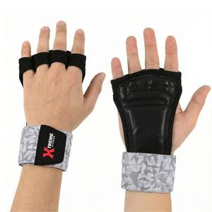 Guantes con Palma Abierta, Ventilados, para Entrenamiento, Fitness, Levantamiento de Pesas, con Correa para la Muñeca - Product Image 1