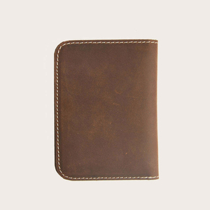 Carteras de Cuero Vacuno Duraderas, Hechas a Mano, Estilo Vintage para Hombre, Carteras de Cuero Vegano Ecológicas, Sostenibles con Corcho - Product Image 4