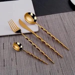 Ensemble de couverts en acier inoxydable de 100 pièces au design antique, légers et faits à la main, pour la salle à manger et les fêtes, édition de collection - Product Image 3