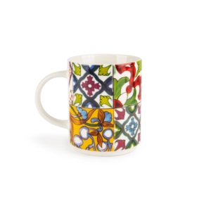 Set di 6 Tazze in Porcellana Excelsa Lisbona 30 Cl Multicolore - Product Image 1