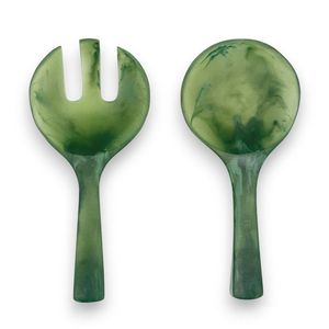 Hotel <b>Table</b> Use Salad Mixing Fork Spoon Set Custom Size Best Quality of Handmade <b>Epoxy</b> Resin Salad Serving Fork Set - Product Image 2