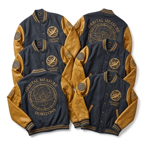Chaqueta universitaria al por mayor, color marrón chocolate, cuerpo de lana, mangas de cuero color crema, bordado de pájaro relojero de muelle, abrigo Letterman - Product Image 5