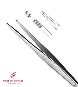 Pinzas para tejidos delicados Stille Pattern 4x5 dientes, instrumento quirúrgico de acero inoxidable, pinzas médicas de precisión - Product Image 2