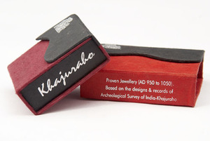 Recyclable Jewellery <b>Box</b> Made of Recycled Kraft Paper & Handmade Cotton Paper with Magnetic Closure - Product Image 1