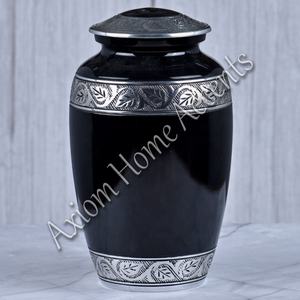 Modern Aluminum Cremation Urn With Beautiful <b>Engravings</b> Perfect Memorial Keepsake by Axiom Home Accents - Product Image 3