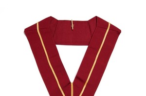 Collier d'officier de l'arche royale, insignes maçonniques de qualité supérieure, collier d'officier de chapitre cérémoniel brodé de fils d'or, écharpe - Product Image 6