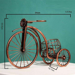 Estante para Vino con Forma de Triciclo Vintage, Decoración para el Hogar, Sala de Estar, Mueble para Vino, Decoración de Escritorio, Estante para Copas de Vino - Product Image 5