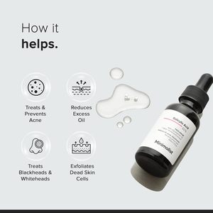 Sérum minimaliste à 2 % d'acide salicylique pour l'acné et les points noirs |   Traitement resserrant les pores pour peaux grasses et sujettes à l'acné |   1 fl oz (30 ml) - Product Image 4