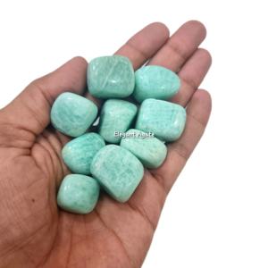 Piedra preciosa pulida de amazonita natural para la curación de Reiki Feng Shui, decoración del hogar, artesanía de piedra semipreciosa - Product Image 1