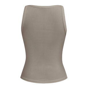 Women's Solid Ribbed V-Neck Slim Fit Breathable Stretch Tank <b>Top</b> Sleeveless Soft Knit Casual Summer <b>Camisole</b> <b>Red</b> - Product Image 2
