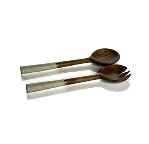 Juego de utensilios para ensalada hechos en India, ecológicos, aptos para lavavajillas, para cocina casera. - Product Image 2