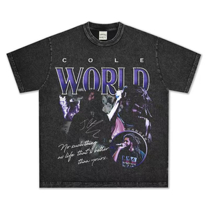 เสื้อยืดโอเวอร์ไซส์พิมพ์ลายกราฟิกแฟชั่นสตรีทแวร์ คอกลม แขนสั้น ผ้าฝ้าย ยูนิเซ็กซ์ สกรีนโลโก้ได้ตามต้องการ - Product Image 3