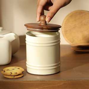 New Design Rectangular Storage Container with Wooden Lid for Modern <b>Kitchen</b> <b>Pantry</b> and Countertop Organization - Product Image 5