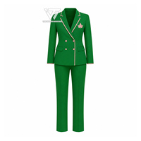 Alpha grec personnalisé |   Kapa |   Vêtements de la sororité Alpha, costume formel élégant à double boutonnage brodé |   Veste blazer et pantalon