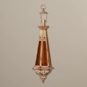 Farol de latón estilo marroquí con intrincados recortes para decoración del hogar - Product Image 6