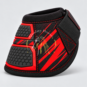 Botas de protección para pezuñas de caballo con diseño ligero, correas resistentes y construcción resistente a la abrasión para entrenamiento de equitación. - Product Image 1