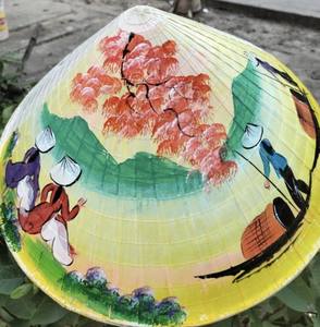 OFERTA Sombrero Cónico Ecológico Blue Lotus 2025 Hecho de Bambú Natural y Hojas de Palma - Product Image 2