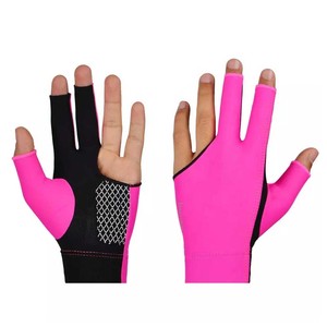 Wholesale Snooker <b>Pool</b> Cue Glove Breathable Lightweight Quick Dry Three Finger Elastic Sports <b>Accessory</b> For Professional Player - Product Image 2