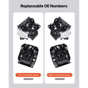 Kit de remplacement de support moteur compatible avec Chevrolet Silverado 1500 5.3L V8 2007-2013, remplacement sécurisé OE #   Supports avant gauche A5365 - Product Image 3
