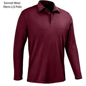 Chemises polo homme à manches longues unies - Product Image 4