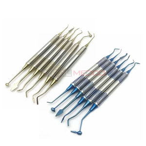 Dental Composite Resin Tools 6 Pcs Set Manual Titanium Plated Spatulas for Restoration Mixing Shaping & Placement - Product Image 2