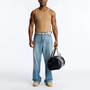 Nuevo Chaleco Deportivo de Algodón para Hombre, de Secado Rápido, Transpirable, con Cuello Redondo, para Gimnasio, Color Blanco, Talla Grande, Hecho en China - Product Image 5