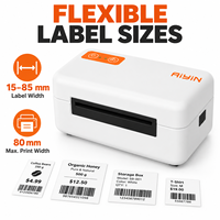 Imprimante d'étiquettes thermiques AiYin IP-802 3 pouces 203 dpi 150 mm/s largeur d'impression 80 mm pour étiquettes de codes-barres d'inventaire de détail