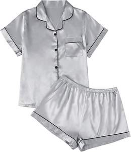 Pijama de Mujer para Primavera, Verano, Otoño e Invierno, Transpirable, de Secado Rápido, Camisón hasta la Rodilla, Manga Corta, con Dibujos Animados, Talla 3XL, 100% Algodón - Product Image 2