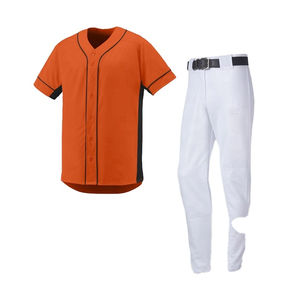 Tenue de baseball personnalisée pour équipe, vêtements de sport grande taille imprimés 100 % polyester anti-UV respirant à séchage rapide et confortable - Product Image 3