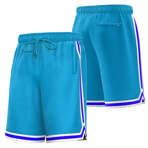 Shorts de basketball pour hommes, taille élastique, design sublimé, confortables, respirants, séchage rapide, poche cousue, nouvelle collection été - Product Image 4
