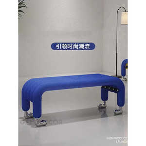 Taburete para cambiar zapatos en forma de U, asiento otomano para pasillo, Banco de ocio, muebles de dormitorio, banco para cama, silla, reposapiés para maquillaje - Product Image 3