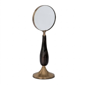Loupe de bureau décorative en laiton, grande taille, pour table d'étude, décoration de bureau à domicile, lecture et article cadeau - Product Image 1