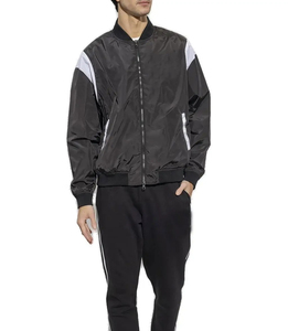 High Quality <b>Men's</b> <b>Canvas</b> Bomber <b>Jackets</b> with Stand Collar and Quick-Dry Full Sleeves Custom Logo Printing Bomber <b>Jacket</b> - Product Image 3