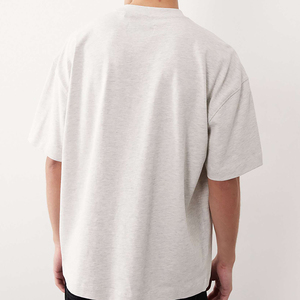 Men Oversized T-shirt High Quality 260gsm Heavyweight <b>Tshirt</b> 100% Cotton Streetwear Boxy Graphic Printed Custom T Shirt - Product Image 2
