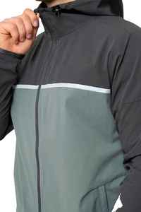 Survêtement coupe-vent d'hiver personnalisé pour homme adulte, léger, 100 % nylon, avec cordon de serrage, poches latérales, OEM/ODM, marque privée - Product Image 3